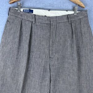 Vintage Polo Ralph Lauren Pants Mens Fits 34x30 High Trouser 80s Houndstooth